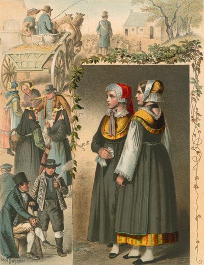 Costume allemand, Mecklembourg - Albert Kretschmer